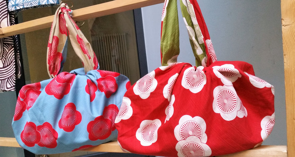 Beidseitig große Furoshiki 104 Pflaumen