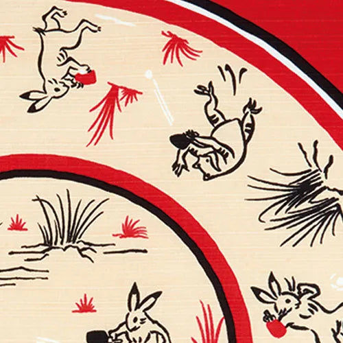 Furoshiki Tischtennis Karikaturen von Tieren und Menschen Vers.2