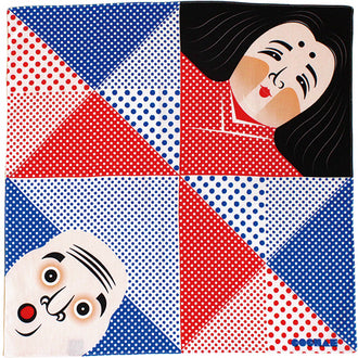 Okame Hyottoko 50 x 50 Spielfuroshiki