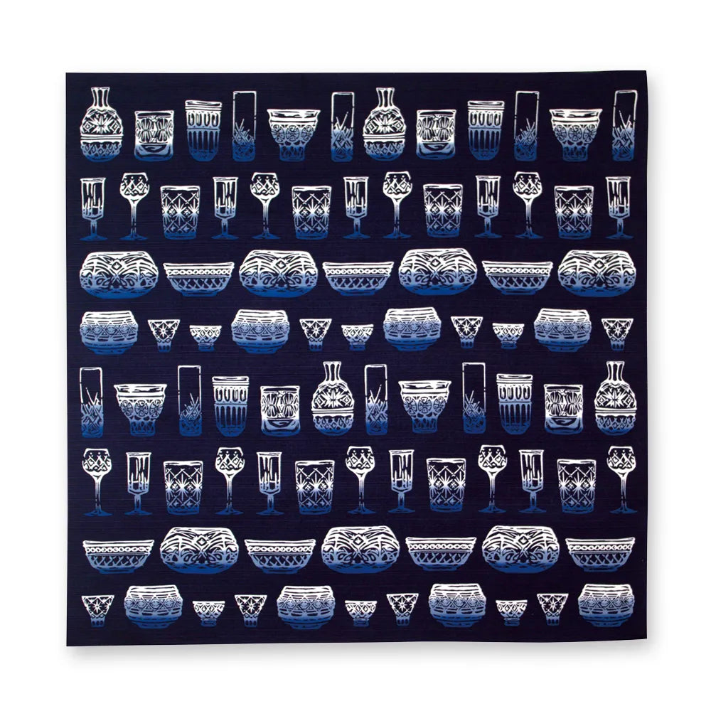 Furoshiki KIRIKO-Glas Kunstwerk 90